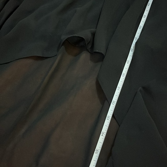 NEW LOOK Black Rose Embossed High Low Sleeveless Dress - Picture 9 of 12